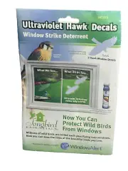 Ultraviolet Hawak Decals Windows Strike Deterrent 2 Hawk Window Decals