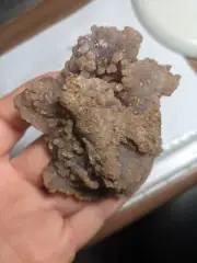Funky Purple Green Grape Agate Crystal Cluster Botryoidal Mineral Specimen big