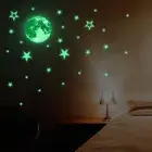 Luminous Moon Stars Stickers - Glow In The Dark Sticker Kids Room Ceiling Decals