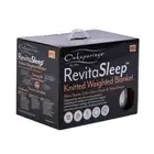 Onkaparinga 6kg Knitted Weighted Sleeping Blanket Heavy Home Bedding Silver