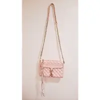 在飛比找蝦皮購物優惠-Rebecca Minkoff Mini Mac 真皮鍊條包