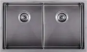Abey Piazza Double Square Bowl Undermount Sink CR340DB