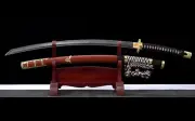 Tachi Curved Blade Sword War Battle Ready Full Tang Katana Samurai Carbon Steel