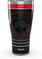 Tervis Traveler NHL Florida Panthers - Night Game Triple Walled Insulated Tumbler Travel Cup Keeps Drinks Cold & Hot, 30oz, Stainless Steel