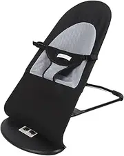 Dog Rocking Chair, Dog Hammock with Breathable Mesh, Height Adjustable and Foldable, High Strength Steel Pet Dog Cat Rocker Bed Chair for Corgi, Teddy, Fighting Bichon (Black
