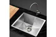 Cefito Kitchen Sink 36X36CM Stainless Steel Nano Basin Single Bowl Silver