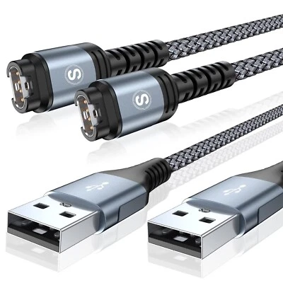 Garmin Watch Charger Cable [2-Pack,1.2M] Compatible with Garmin Fenix 8 7 7X Pro