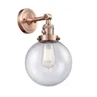 Innovations LG Beacon 8" LED Semi, Copper/Seed Globe - 201FSW-AC-G204-8-LED