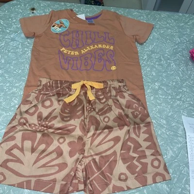 peter alexander summer pyjama set size 6 unisex new