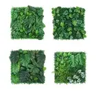 19"x 19" Artificial Grass Wall Panel Green for Indoor Outdoor Wedding Stage