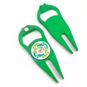 Portable Metal Golf Divot Repair Tool Training Aid Outdoor Putting Green Fork