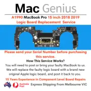 A1990 MacBook Pro TouchBar 15" 2018 2019 Logic Board Replacement Service