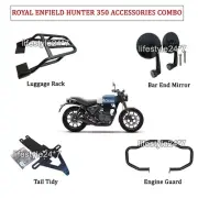 Royal Enfield "Luggage Rack, Mirrors, Tail Tidy & Engine Guard" For Hunter 350 (for: Royal Enfield)