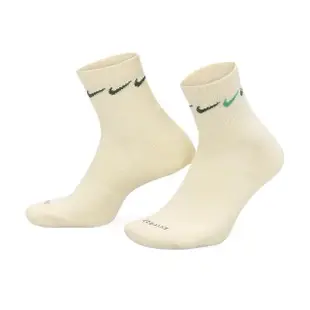 【NIKE 耐吉】中筒襪 Everyday Plus 綠 黃 白 緩震 速乾 透氣 休閒襪 襪子(DH3827-901)