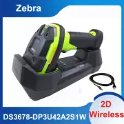 Zebra DS3678-DP3U42A2S1W DPM 2D Imager Barcode Scanner USB Kit w/ Cradle & Cable