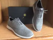 Cole Haan 2.0 Zerogrand Stitchlite Shoe Shadow Grey Men Size 12 EU 45