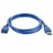 1M 3ft Data Transfer USB 3.0 Dock A Male to Female m/f Extension Cable Blue