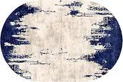 Oval Carpet，Nordic Design Home Decoration Living Room Bedroom Balcony Dining Floor Non-Slip Large Rug Easy to Clean，80x120cm Washable Non-Slip(4.3ft×5.2ft/130×160cm)