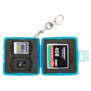 JJC Small Compact Memory Card Case For 1 CF + 2 SD SDHC SDXC + 2 TF MSD Micro SD