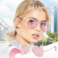 在飛比找momo購物網優惠-【MEGASOL】寶麗萊UV400時尚女款金框偏光太陽眼鏡變