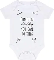 [Miammo] Come on Daddy you can do this, arm and leg directions, novelty joke [BBY7] baby grow vest