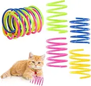 Cat Spring Toys - 4 Pack Interactive Cat Toy for Indoor Cats - Colorful Springs Cat Toy for Swatting, Biting, Hunting Kitten Toys