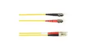 Black Box FOLZHSM-STLC-YL-121 ST/LC OS2 Singlemode Fiber Cable 121ft