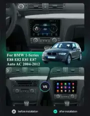 FM Radio w/Carplay For 04-11 BMW 1-Series E88 E82 E81 E87 9"Android 10.1 Auto AC (for: BMW)