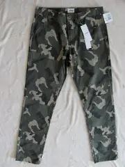 Hudson Jagger Slim Pants- Green Camo Camouflage - Boy's Size 20 -NWT