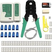 Ethernet LAN Kit Cable Fine Quality Crimper Crimping Tool We Stripper RJ45 Cable Tester