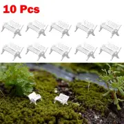 Model Train Model Bench Chair White Benches HO Scale Landscape Decoration