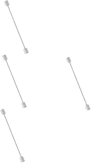[FOMIYES] Men Tie Pin with Spiral Buckle Elegant Collar Stay Brooch for Dress Shirts Stylish Suit Accessories Secure Necktie Clasp for Formal Wear Timeless Design