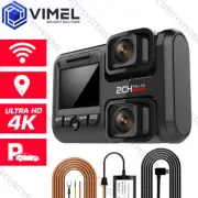 Professional 24/7 Dual Dash Camera WIFI GPS UHD 4K Security Parking Guard