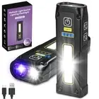 UV Flashlight 395nm Blacklight, LED EDC Flashlights high Lumens USB C Recharg...