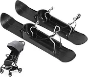 Adjustable Snow Sledge Board Set for Scooters & Strollers | High Stability Ski Parts Kit for Winter Balance Cycling for Snowfields & Outdoor Adventures