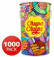 1000x CHUPA CHUPS Lollipops Mega Tin Assorted Candy Sweets Lollies 1000 x 12g