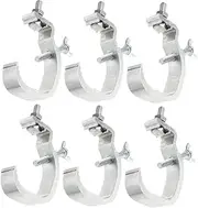 Milisten 6Pcs Aluminum Truss Clamp Heavy Duty Spotlight Clamps for Secure Stage Lighting Durable Non Slip Light Clips for Tubes for and Fixtures