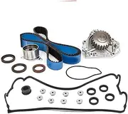 14400-P7J-004 Engine Timing Belt Water Pump Kit Valve Cover Gasket Set Compatible with 1996-2001 Honda Acura Integra CRV 2.0L 1.8L B18B1 B20B4 B20Z2 Replace# 14510-P30-003, 19200-P75-003