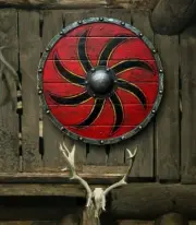 Ivar the Boneless Authentic Battleworn Viking shield larp 24'