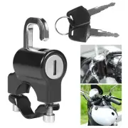 Motorcycle Helmet Lock Handlebar 22mm-26mm Anti-theft Security Lock with 2 Keys