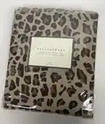 Pottery Barn Twin Extra Deep Sheet Set Leopard Cheetah Animal Print Cotton New