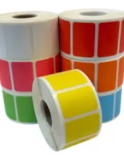 2"x1.25" YELLOW Colored 3/4" Core Direct Thermal Zebra Sato Label 160 (6 Rolls)