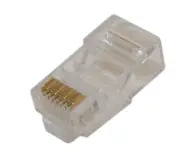 RJ45 Modular Plugs for CAT6 Solid Wire with Load-Bar Pack of 100