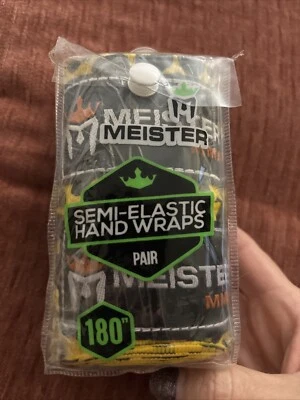 LEOPARD SPOTS 180" SEMI-ELASTIC HAND WRAPS Meister MMA Handwraps Mexican Boxing