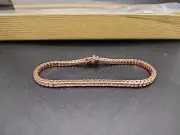 bella Luce White Square Cut 6.50cwt CZ in 18K Rose Gold Over 925 Tennis Bracelet
