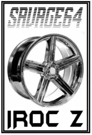 1:64 scale IROC Z STYLE custom wheels and tires