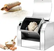 Commercial Dough Mixer, 30kg/H Flour Mixer, Electric Kitchen Food Mixer, 3 KG Kneading Capacity, with Timing, 750W Stainless Steel Dough Mixer Machine, for Pasta Noodle Pizza Making