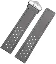 [London Craftwork] 20mm Suede Leather Strap compatible with TAG HEUER MONACO CARRERA FORMULA 1 Watch