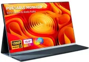 15.6" Portable Monitor for Laptop - Ultra-Thin 1080P FHD 93% Screen Ratio 120...