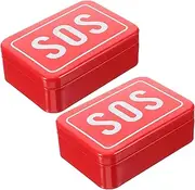 WESIEVYA Survival Items Organizer Small Tool Box for Camping Hiking Emergency Preparedness Portable Storage Case
